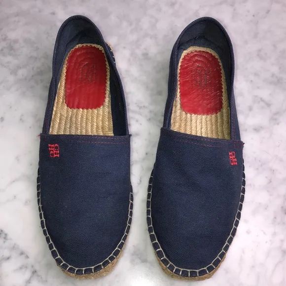 Carolina Herrera Mens espadrilles Classic navy blue Size 8.5