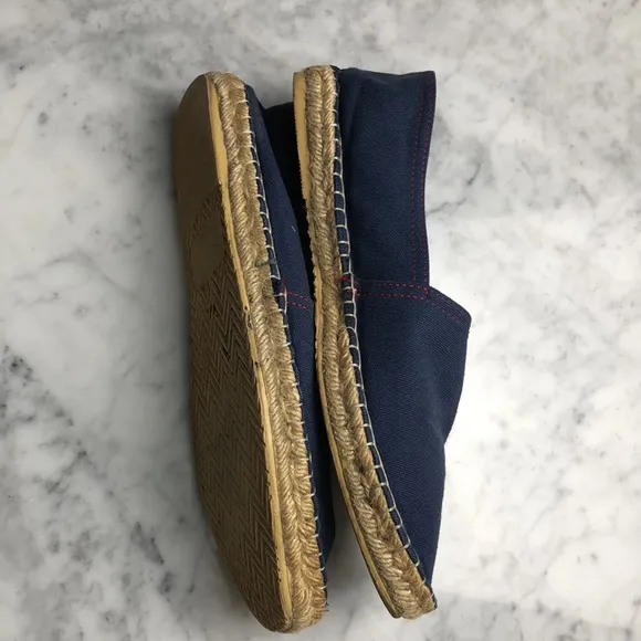 Carolina Herrera Mens espadrilles Classic navy blue Size 8.5