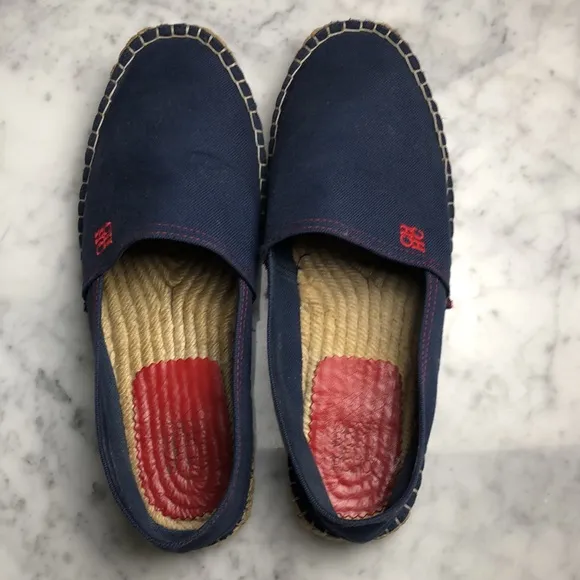 Carolina Herrera Mens espadrilles Classic navy blue Size 8.5