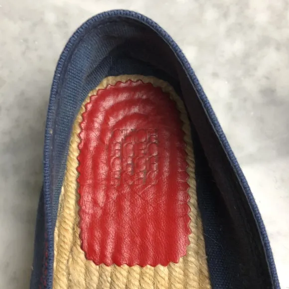 Carolina Herrera Mens espadrilles Classic navy blue Size 8.5