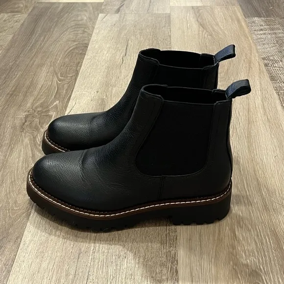 Caslon Miller Chelsea Boots Black Pull On Size 6.5