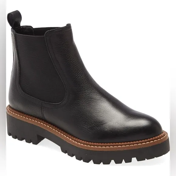 Caslon Miller Chelsea Boots Black Pull On Size 6.5