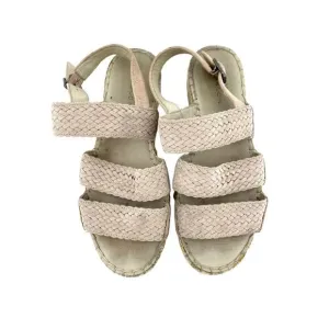 Caslon Pink Braided Espadrille Sandals Strap Buckle SZ 6.5 New