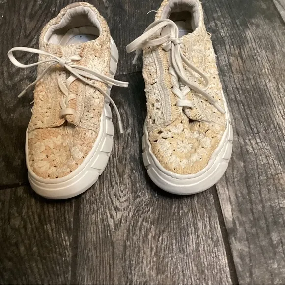CATCH ME IF YOU CAN CROCHET SNEAKERS BY FREE PEOPLE