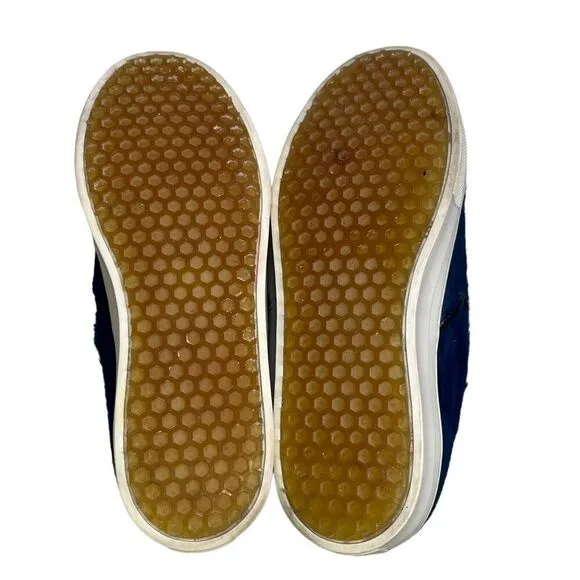 Celine Paris Blue Pony Hair Slip On Sneakers Flats Women’s Size IT37.5 US 7.5