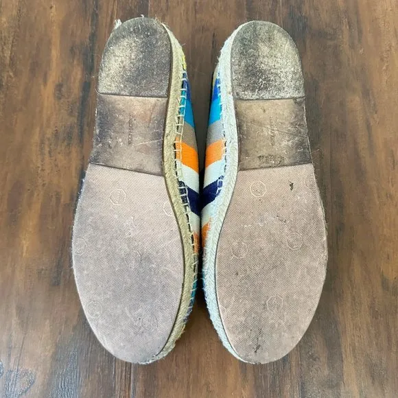 CELINE Phoebe Philo Multicolor Striped Espadrilles Flats Loafers