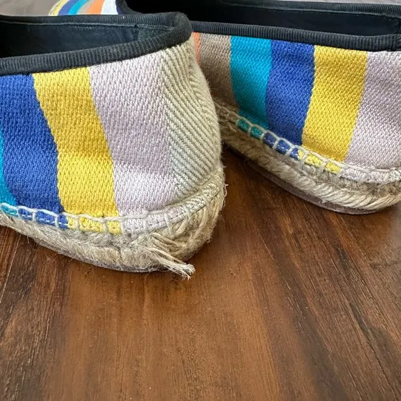 CELINE Phoebe Philo Multicolor Striped Espadrilles Flats Loafers