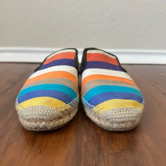 CELINE Phoebe Philo Multicolor Striped Espadrilles Flats Loafers