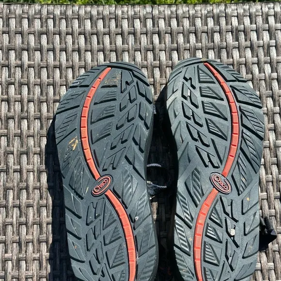 Chaco Black and Blue Outdoor Sport Sandals with Adjustable Straps