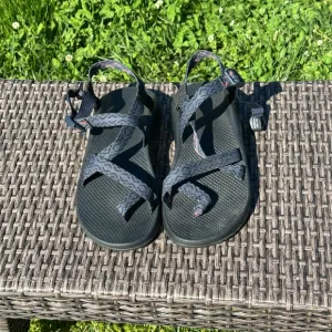Chaco Black and Blue Outdoor Sport Sandals with Adjustable Straps