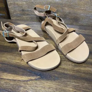 Chaco Brown Leather Strap Sandals Women's Size 8 EUC CHACOS