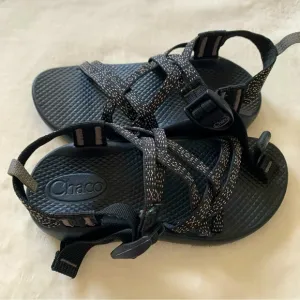 Chaco Kids Youth Sport Sandals Black Adjustable Strap Size 1