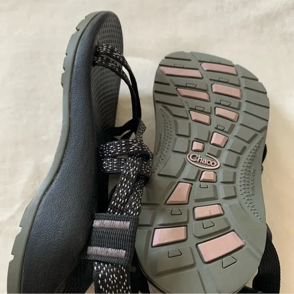 Chaco Kids Youth Sport Sandals Black Adjustable Strap Size 1