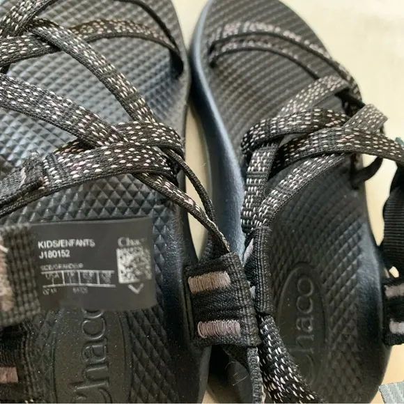 Chaco Kids Youth Sport Sandals Black Adjustable Strap Size 1