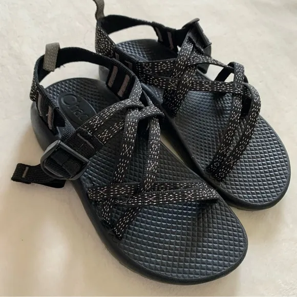 Chaco Kids Youth Sport Sandals Black Adjustable Strap Size 1