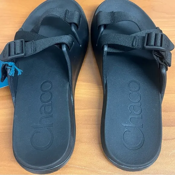 Chaco Men’s Chillos Black Slide Adjustable Sandals Size 10 NIB