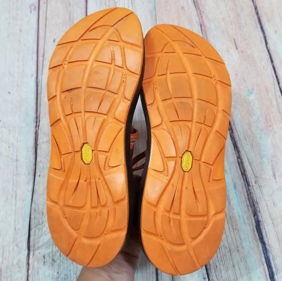 Chaco | Orange ZX/2 Toe Loop Women's Sandals