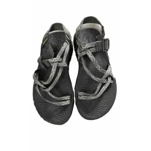 Chaco Skinny Strap Sandals Size 10 Gray Yellow Retail $105 EUC