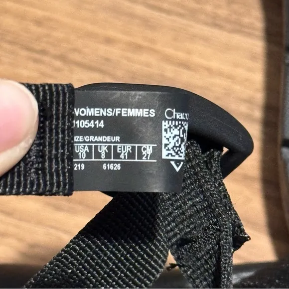 Chaco Women’s 10 Black Z1 Classic Sport Sandals Trail Outdoor Adjustable Strap