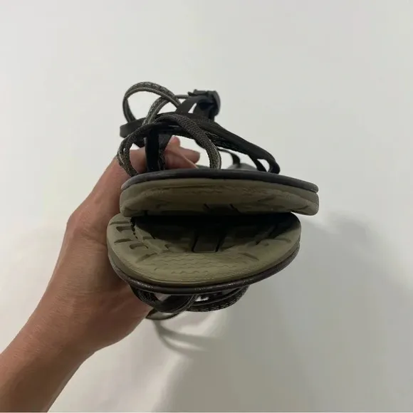 Chaco Womens Sleet Sport Sandals Brown Backless