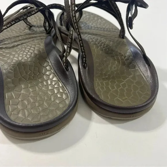 Chaco Womens Sleet Sport Sandals Brown Backless