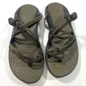 Chaco Womens Sleet Sport Sandals Brown Backless