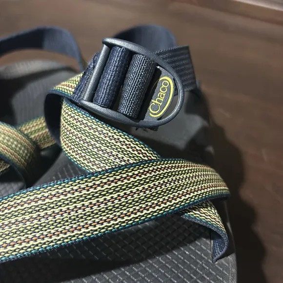 Chaco Yellow Green Adjustable Strap Z Classic Sandals Size 13