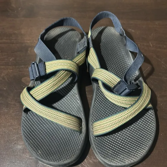 Chaco Yellow Green Adjustable Strap Z Classic Sandals Size 13