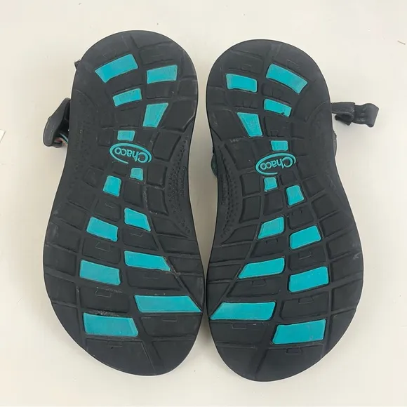 Chaco Z Boulder 2 Sandal Tie Dye Rainbow Black Adjustable Sandals Kids Size 3