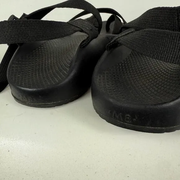 Chaco Z/2 Strappy Sandals Men's 8 Black Comfort Adjustable Strap Outdoor Classic