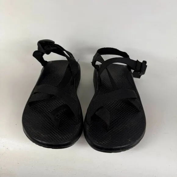 Chaco Z/2 Strappy Sandals Men's 8 Black Comfort Adjustable Strap Outdoor Classic