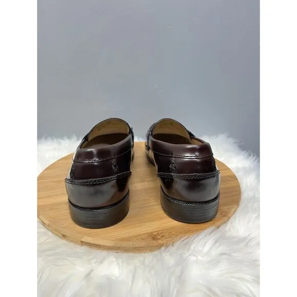 Chaps Penny Loafers Mens 96-8328 Size: 11.5M Burgundy Leather Casual Business