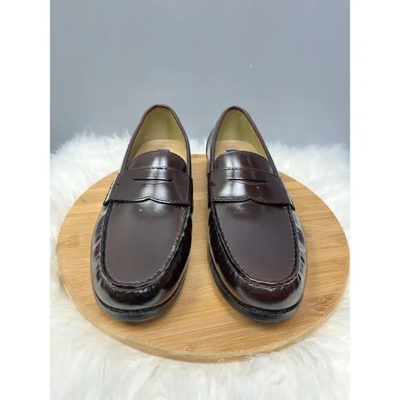 Chaps Penny Loafers Mens 96-8328 Size: 11.5M Burgundy Leather Casual Business