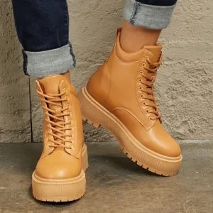 Chic Caramel Cityscape Boots