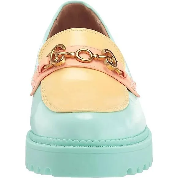 Circus By Sam Edelman Deana Loafers Iced Mint/Pineapple Yellow