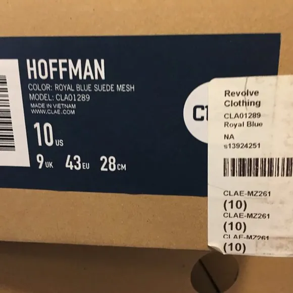 CLAE Hoffman Royal Blue Suede Mesh SNEAKERS
