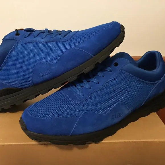 CLAE Hoffman Royal Blue Suede Mesh SNEAKERS
