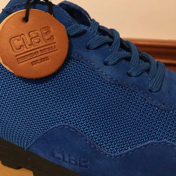CLAE Hoffman Royal Blue Suede Mesh SNEAKERS