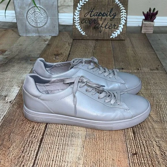 Clae BRADLEY &quot;TONAL&quot;Perla Grey Leather sneakers