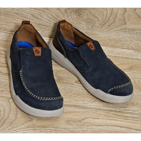 Clarks Driftway Step 26163856 Mens Size 9.5 Blue Loafers Slip Ons Casual Shoes