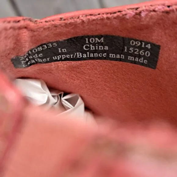 Clarks Evianna Fig4 Coral Leather Slip On Flats Women's Size 10 M (NWOB)