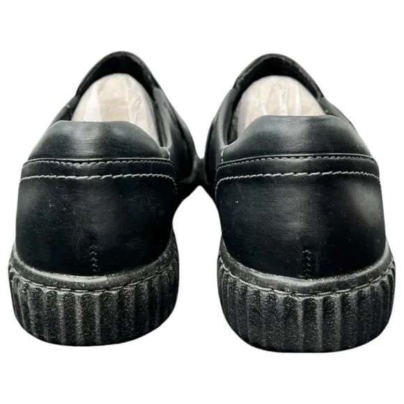 Clarks Women's Caroline Pearl Slip-On Flats Loafer Black Leather Size 8 M