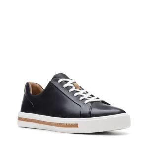 CLARKS Un Maui‎ Lace Black Leather Sneakers Sz 6