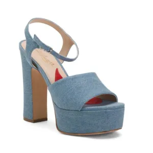 CLAUDIA LISOTTA denim Made In Brazil Elizabeth Platform Sandals