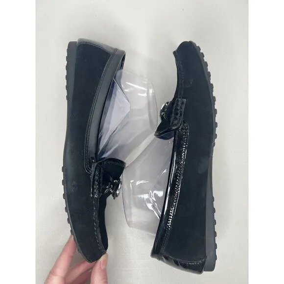 Coach Black Fonda Suede Leather Loafers Women’s Size 10