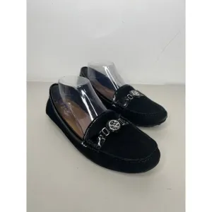 Coach Black Fonda Suede Leather Loafers Women’s Size 10