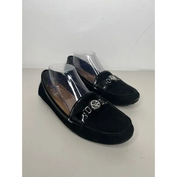 Coach Black Fonda Suede Leather Loafers Women’s Size 10