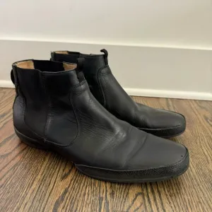 Coach black leather Chelsea boots made in Italy size 11