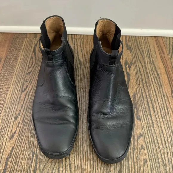 Coach black leather Chelsea boots made in Italy size 11