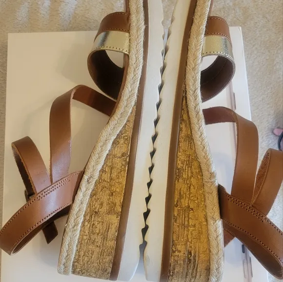 Coach Brown and Gold Women's Sandals